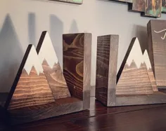 کتابهای رنگ آمیزی Wood Mountain Wood (مجموعه بزرگ و کوچک) ، کوههای چوبی ، کتابچه های کودک ، بلوک کوه ، مهد کودک جنگل