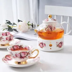 مجموعه قوری سرامیکی سبک اروپایی 6 عددی با مجموعه چای ظریف و گرمتر چای را از طریق بهترین قهوه ، چای و اسپرسو در سایت جهانی JD.com بخرید