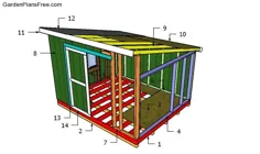 10x12 Lean to Shed Plans - بارگیری PDF |  طرح های رایگان باغ - نحوه ساخت پروژه های باغ