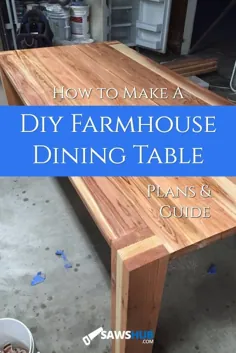 نحوه ساخت یک میز اتاق ناهار خوری در خانه مزرعه