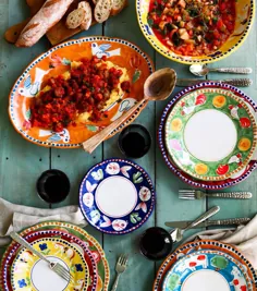 ظروف غذاخوری Campagna |  صفحات ایتالیایی نقاشی دستی