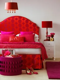 15 اتاق خواب قرمز که اشتیاق شما را به این رنگ پررنگ روشن می کنند