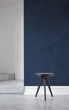 نقاشی دیواری سیمان گرانج آبی تیره |  هوویا