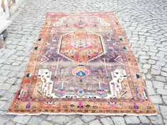 فرش ایرانی فرش ترکی فرش 11.5 4. 4.8 فوت و فرش آناتولی Vintage |  اتسی