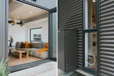 این خانه کوچک گربه دوستانه یک طراحی دو طبقه و با انرژی خورشیدی است که شما را با خوشحالی از شبکه دور می کند!
