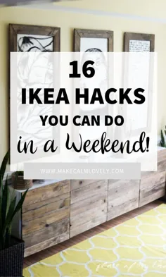 16 هک شگفت انگیز IKEA که می توانید در آخر هفته انجام دهید بیشتر در https: //Furniture.dailygoodpin.co ...