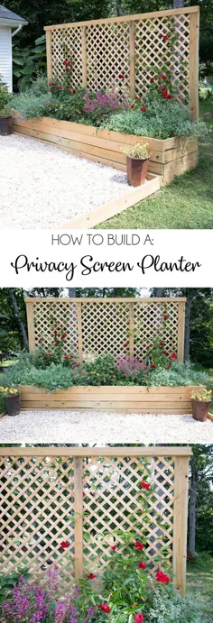 Privacy Screen Planter DIY - جینا میشله