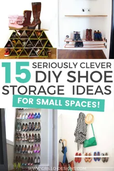 15 راه حل هوشمند برای ذخیره کفش DIY برای فضاهای کوچک!