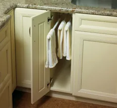 کابینت های آشپزخانه با راحتی کارکردی.  |  کابینت ساده و فانتزی