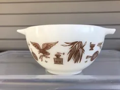 1960s Vintage Pyrex Early American bowl mixing |  اتسی