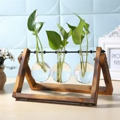 پایه گیاه تکثیر چوب ، گلدان شیشه ای ، نگهدارنده گیاهان آب ، هیدروپونیک ، ایستگاه تکثیر گیاهان ، گلدان تکثیر گیاهان