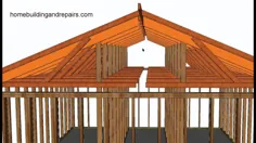 نحوه تبدیل سقف تخت سقف خرپای موجود به سقف طاق دار با استفاده از جرز ، پست و تیر