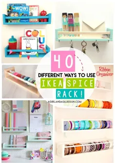 40 راه برای سازماندهی با Ikea Spice Rack - یک دختر و یک اسلحه چسب