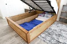 نحوه ساخت تختخواب ذخیره سازی Queen Queen - معتاد 2 DIY