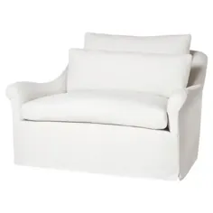 صندلی بازوی ملافه سفید سفید