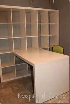 قفسه Ikea Expedit در اتاق کار من!  • ساده نگه داشتن آن