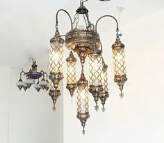 چراغ لوستر چراغ لوستر نور مراکشی |  اتسی