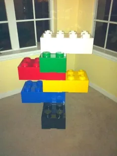 جعبه ذخیره سازی Lego Storage Box Copenhagen آجر 8 ، بزرگ ، آبی روشن