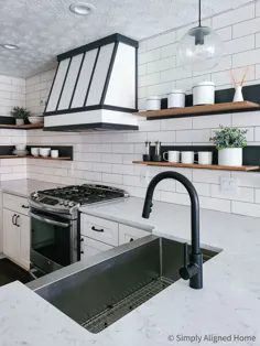 آشپزخانه مدرن به سبک Farmhouse با شیر آب بدون لمس Stellen