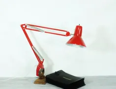 Red Swing Arm DESK Lamp Vintage |  اتسی