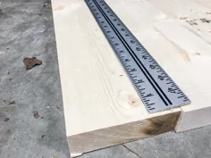 نحوه ساخت میز ایستاده با چوب و پایه های فلزی - ساخت Rez ما