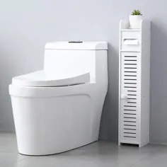 کابینت کف گوشه ای ذخیره سازی حمام کوچک Ktaxon ، درب و قفسه ، کابینت توالت نازک توالت ، سازمان دهنده سینک ظرفشویی باریک ، قفسه نگهداری حوله برای نگهدارنده کاغذ ، سفید - Walmart.com