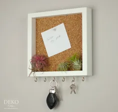 DIY: کول Schlüsselboard mit Pinnwand aus Bilderrahmen