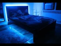 نحوه نصب چراغ های نوار LED زیر قاب تختخواب (اتاق خواب روشن RGB) DIY