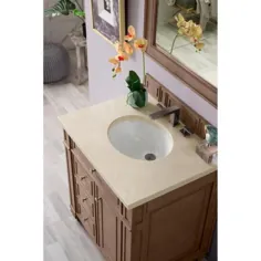 James Martin Vanities Bristol 30 in. Single Vanity in White Whitwewhed with Marble Vanity Top in Galala Beige with White Basin-157-V30-WW-3OGLB - The Home Depot