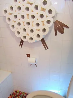 Shelf-Sheep-Sheep برای نگهداری رول های دستمال توالت با بره نگهدارنده رول