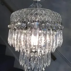 سقف لامپ لامپ لوستر شیشه ای دریایی |  اتسی