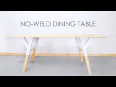 میز غذاخوری چوبی و فلزی DIY بدون جوشکاری !!  |  بناهای مدرن