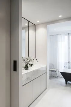 apartment آپارتمان شیک و مدرن با فضای داخلی متضاد در پاریس〛 ◾ عکس ◾ ایده ها طراحی