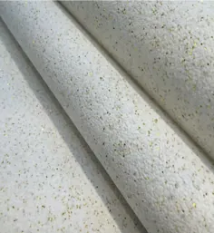 کاغذ دیواری Mica Glitter (سفید با براق طلایی) - MS15