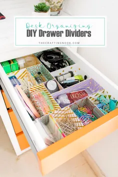 تقسیم کننده های کشوی DIY برای سازماندهی میز (+ نکات و نکته ها) |  گوشه کاردستی