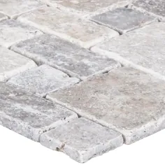 کاشی دیواری کاشی دیواری سنگ طبیعی سنگ تراورتن سنگ طبیعی سنگ طبیعی هلال احمر Satori 12-in x 12-in Lowes.com