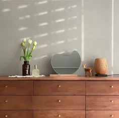 آینه میز آینه میز آینه آینه آرایش مدرن آینه آینه چوب آینه جمع و جور آینه کوچک دکوراسیون Boho زیبا
