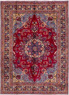 قرمز 8 'x 10' 10 فرش ایرانی مشهد
