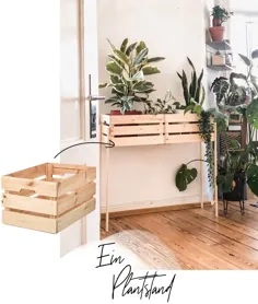 پایه مخصوص گیاهان خود را با جعبه های IKEA بسازید - WOHNKLAMOTTE