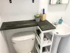 راه حل صرفه جویی در فضا برای حمام خود بدون فضای شمارنده