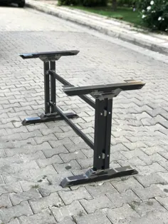 28 پایه میز فلزی با میله های فرمت عرض پایه فولادی |  اتسی