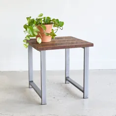 میز کناری چوبی اصلاح شده صنعتی - آنچه ما می سازیم