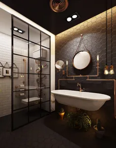51 حمام به سبک صنعتی به علاوه ایده ها و لوازمی که می توانید از آنها کپی کنید