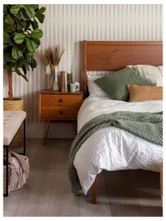 تختخواب مبلمان اتاق خواب چوبی طبیعی