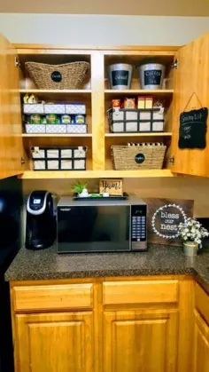 نحوه سازماندهی کابینت های کوچک آشپزخانه: مینی دکوراسیون من |  از زندگی و لیزا