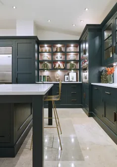 آشپزخانه به سبک شاکر سبز تیره |  تام هولی