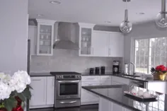 آشپزخانه گرانیت خاکستری - آشپزخانه معاصر - باله دلفین بهر