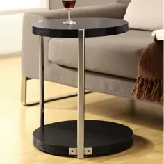 جدول کاپوچینو / کروم فلزی Monarch Accent Table - Walmart.com