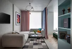 colors رنگ های روشن آپارتمان کوچک در کیف ، اوکراین (35 متر مربع) ◾ عکس ها deIdeas◾ Design