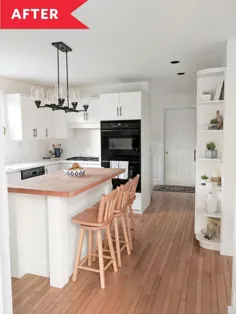 قبل و بعد: رنگ و سخت افزار این کابینت های آشپزخانه را کاملاً نو جلوه می دهد